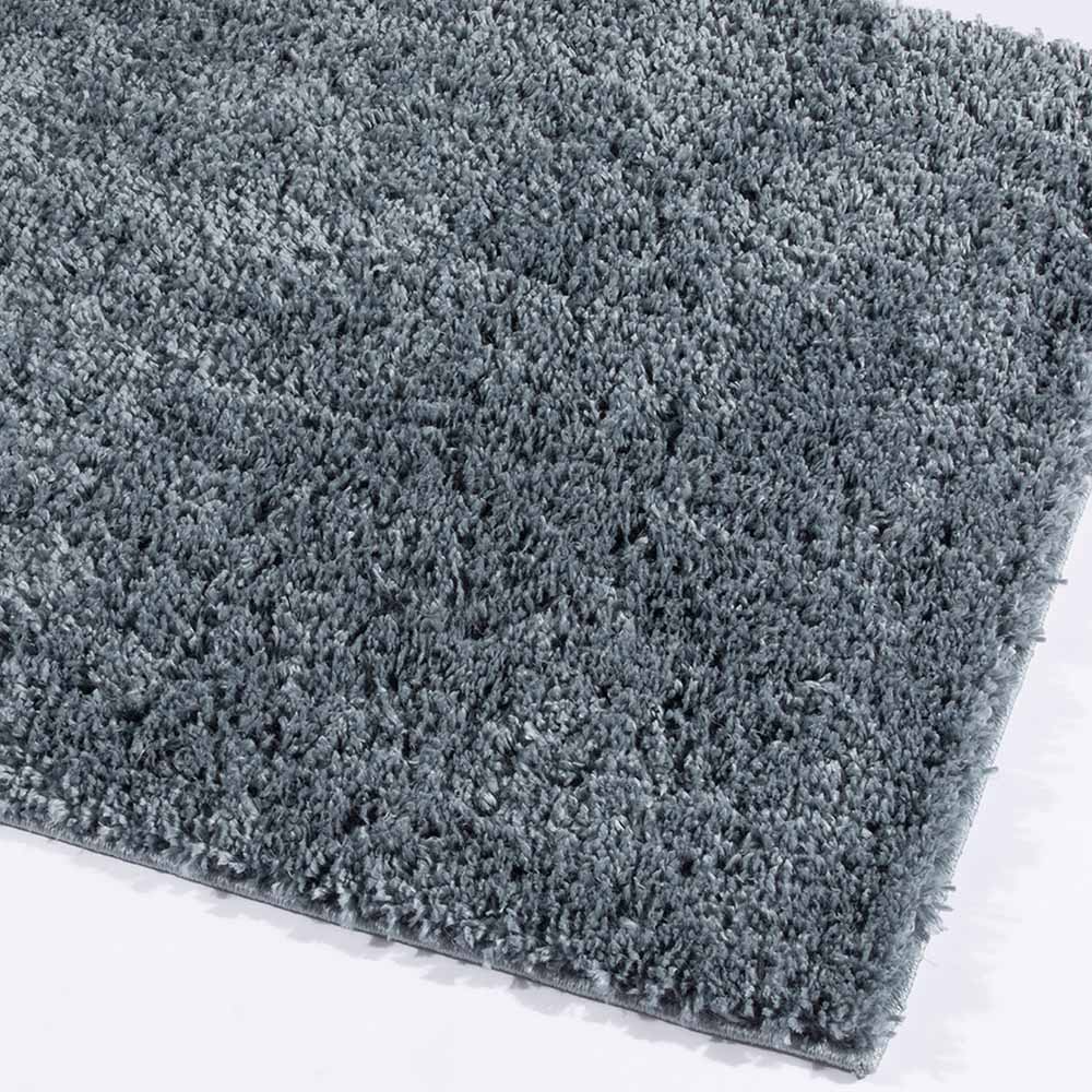 Larissa Plain Shaggy Rug in Blue by Esselle (DD)