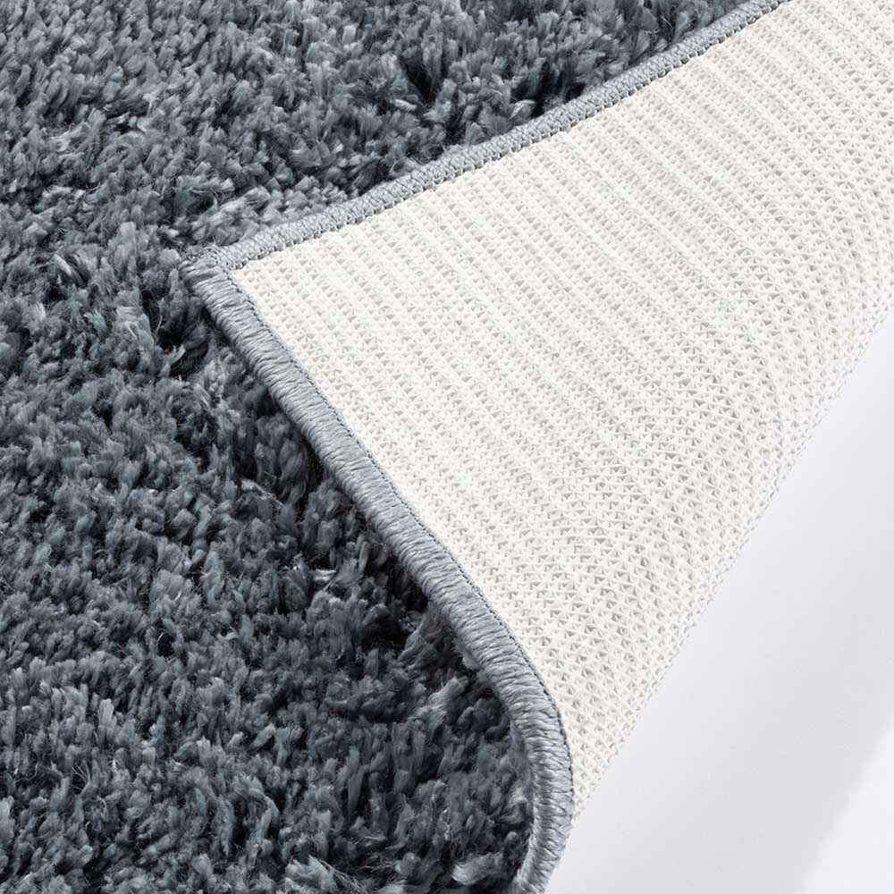 Larissa Plain Shaggy Rug in Blue by Esselle (DD)
