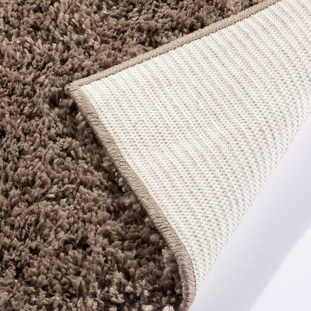 Larissa Plain Shaggy Rug in Chocolate by Esselle (DD)