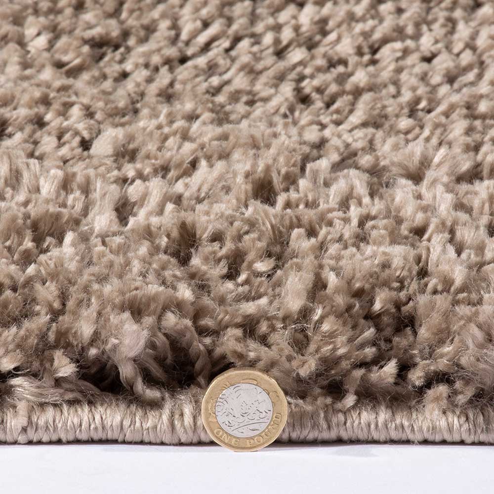 Larissa Plain Shaggy Rug in Chocolate by Esselle (DD)