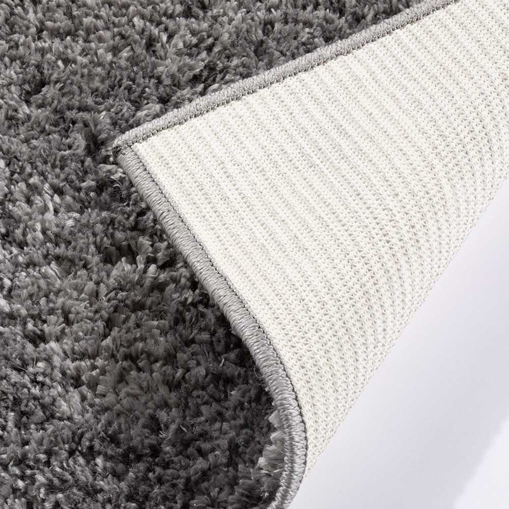 Larissa Plain Shaggy Rug in Charcoal by Esselle (DD)