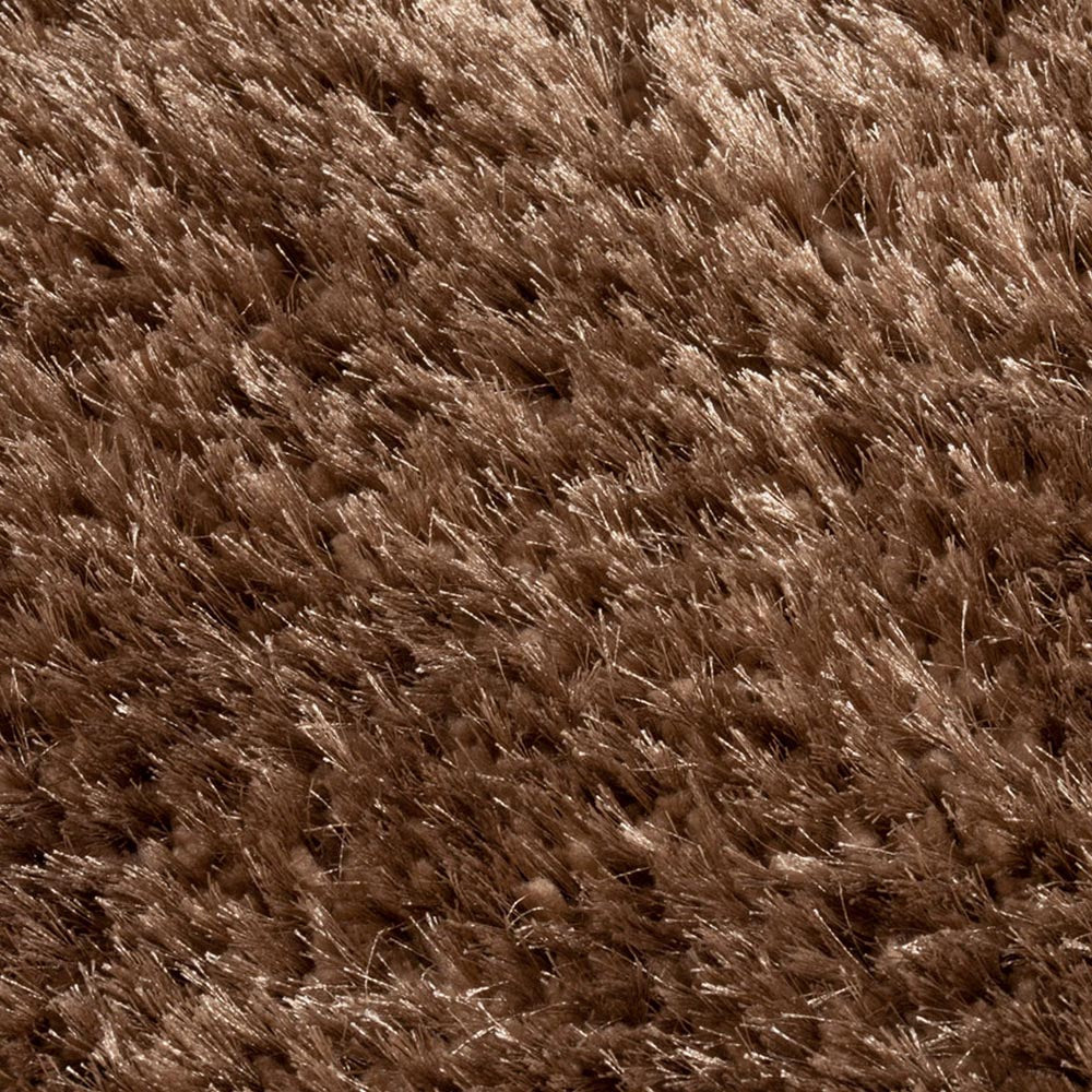 Sophia Plain Shaggy Rug in Taupe by Esselle (DD)