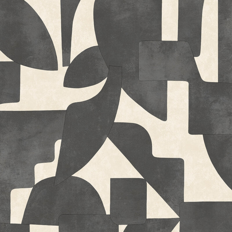 Abstract Angles Cream/Charcoal 13741 by Holden Decor