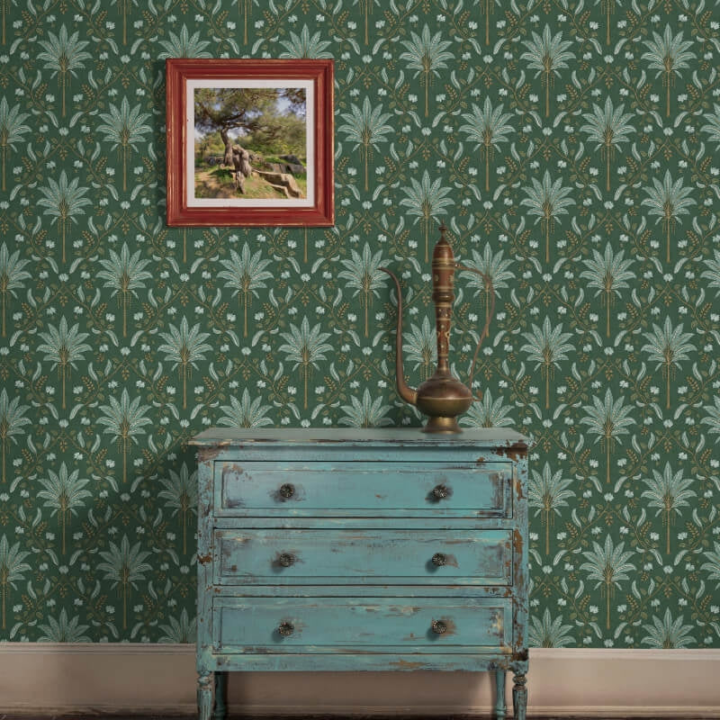 Palm Trellis Green 13750 by Holden Decor