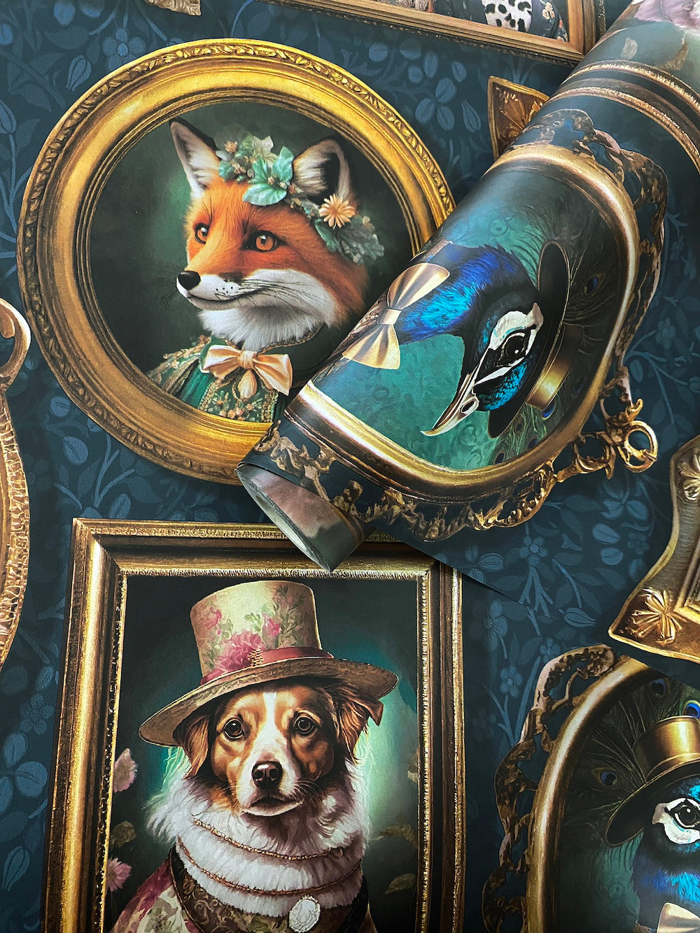 Regal Beasts Navy 13791 by Holden Decor