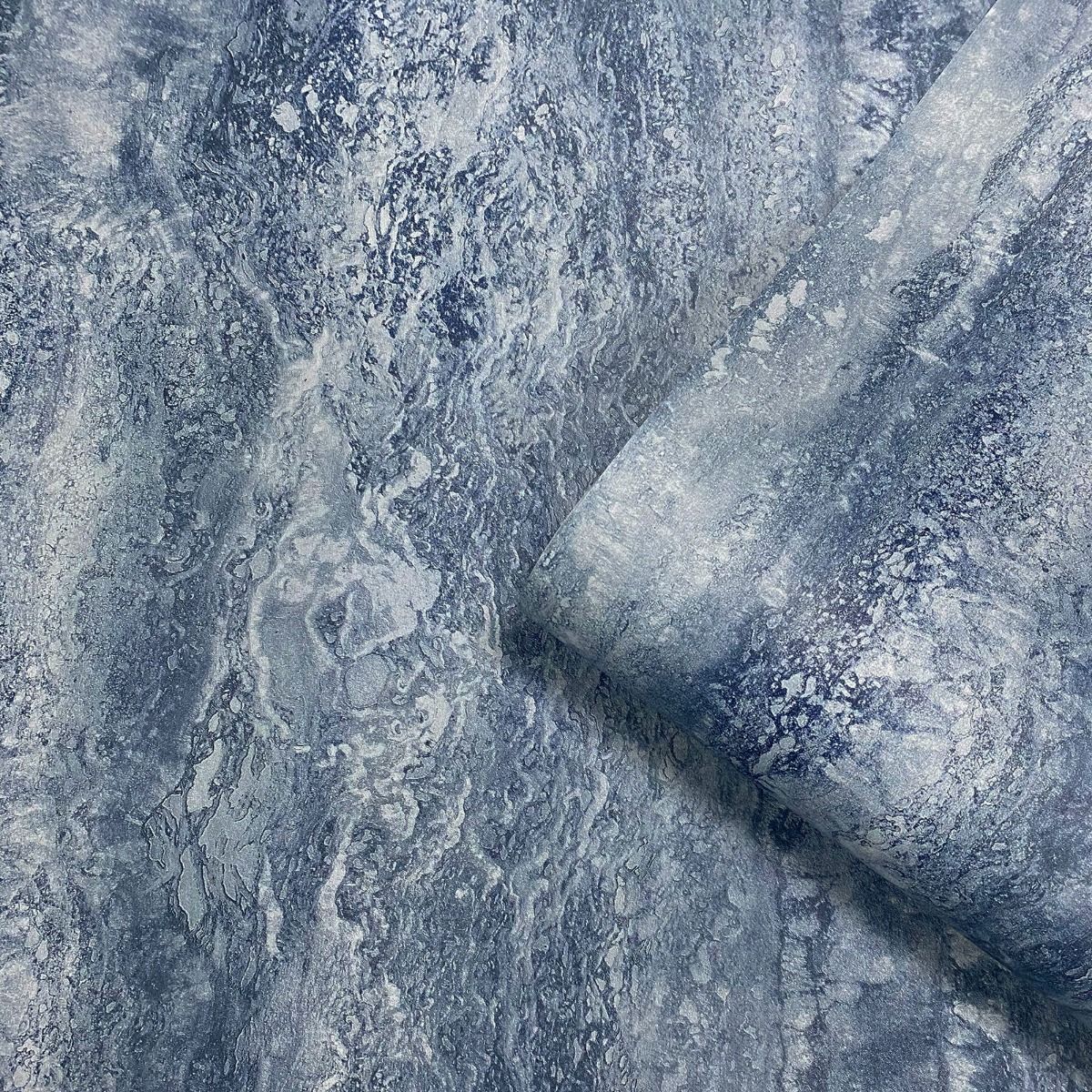 Eterna Marble Blue Wallpaper 186514 by Muriva