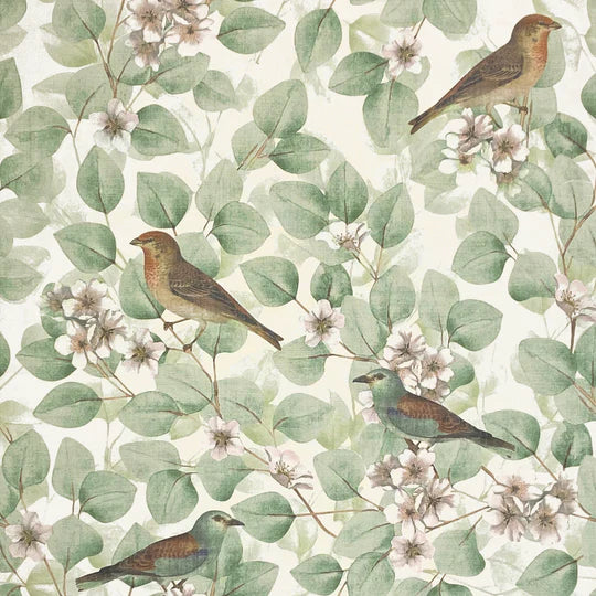 Birds & Blossoms Green 296402 by Arthouse (DD)