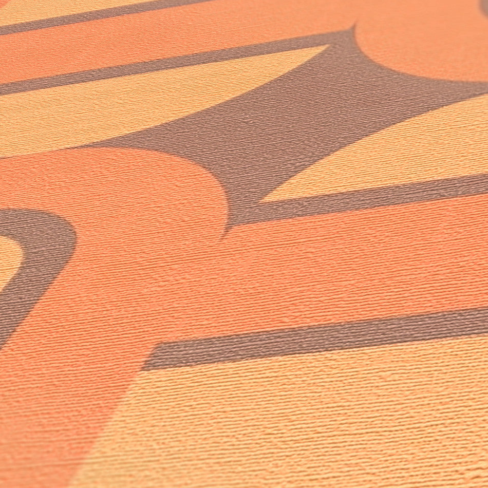 Retro Chic Geo Orange Brown 39536-2 by AS Creations