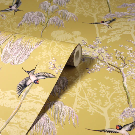 Japanese Garden Ochre 908002 by Arthouse (DD)