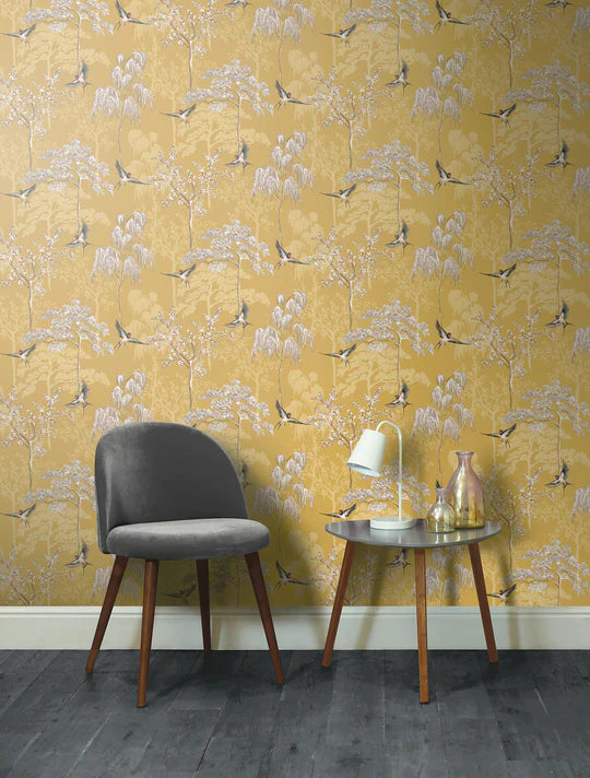 Japanese Garden Ochre 908002 by Arthouse (DD)
