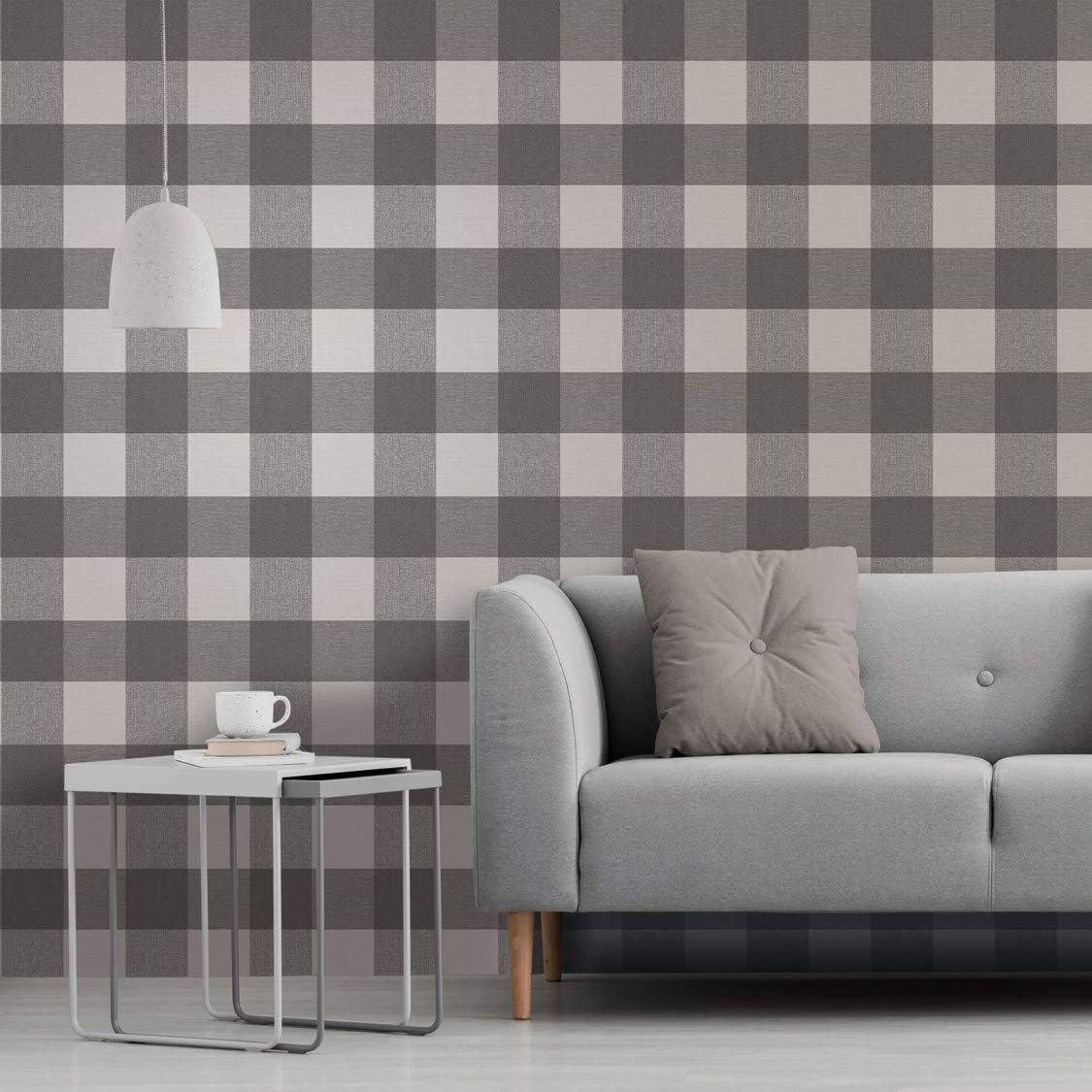Glamorous Check Charcoal M1502 by Fine Decor