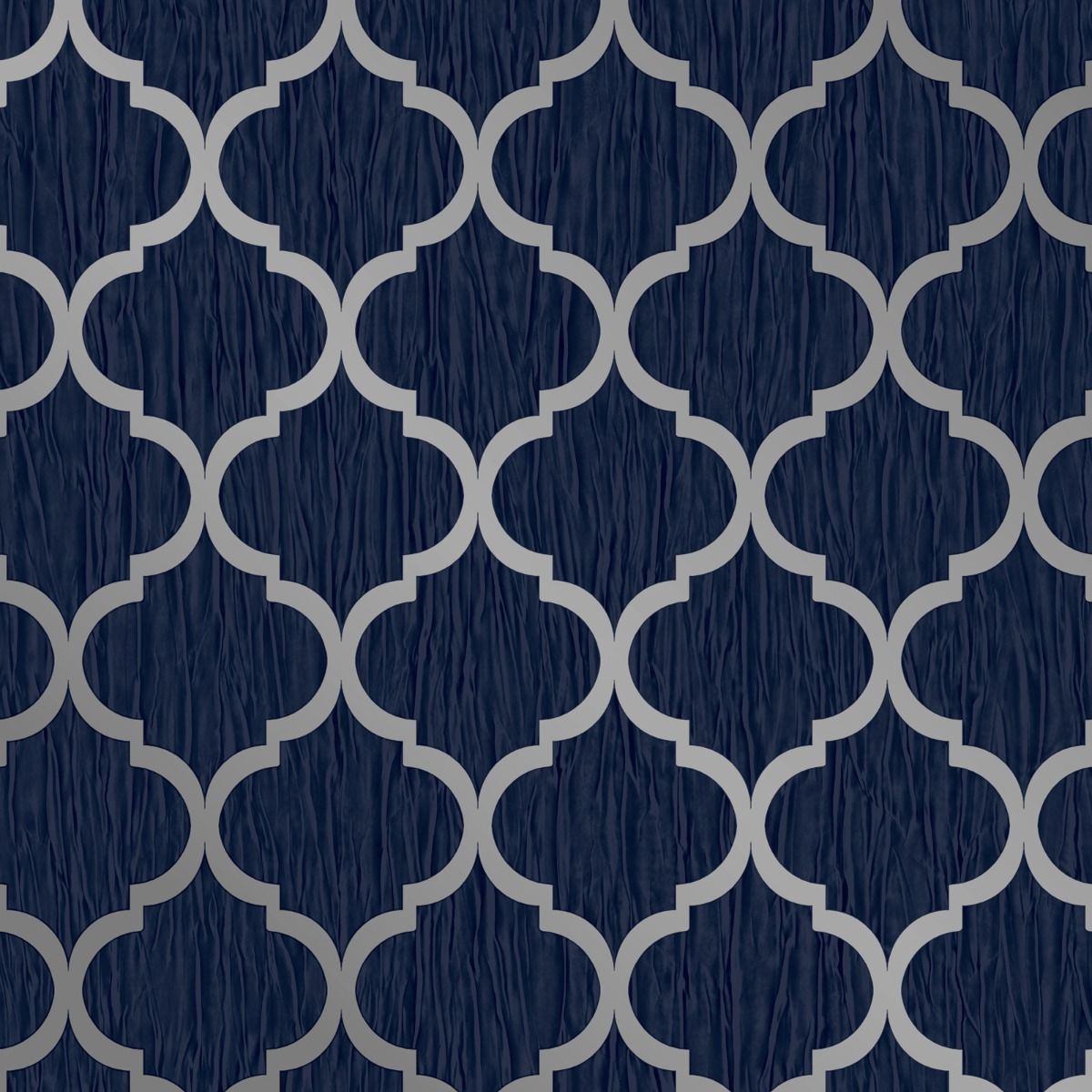 Crystal Trellis Blue / Silver 8894 by Debona