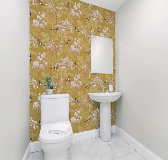 Japanese Garden Ochre 908002 by Arthouse (DD)