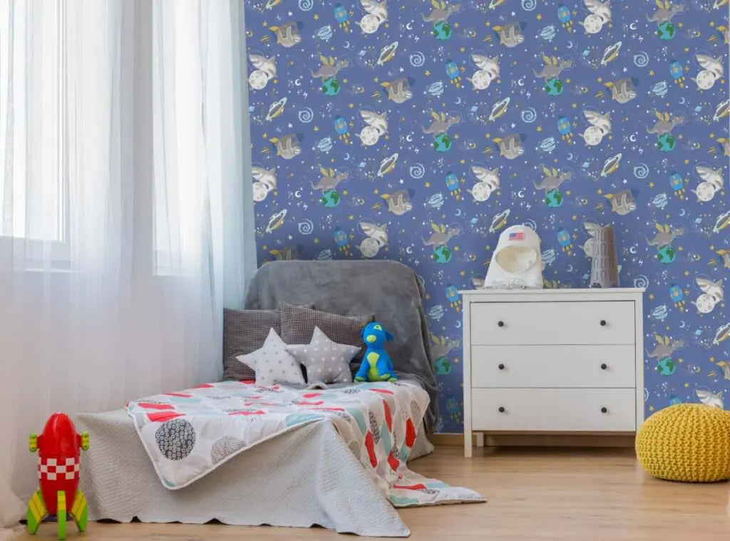 Space Animals Blue 90921 by Holden Decor