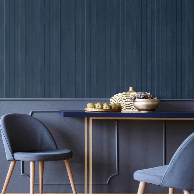 Flat Wooden Plank Blue 924605 by Arthouse