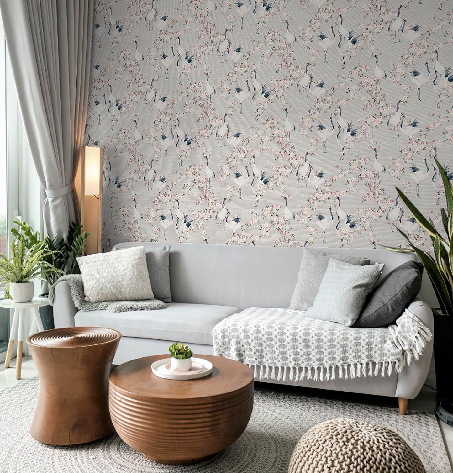 Blossom Crane Natural/Pink 924800 by Arthouse (DD)