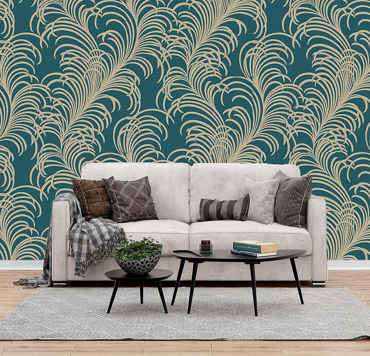 Cabaret Teal A46505 by Grandeco