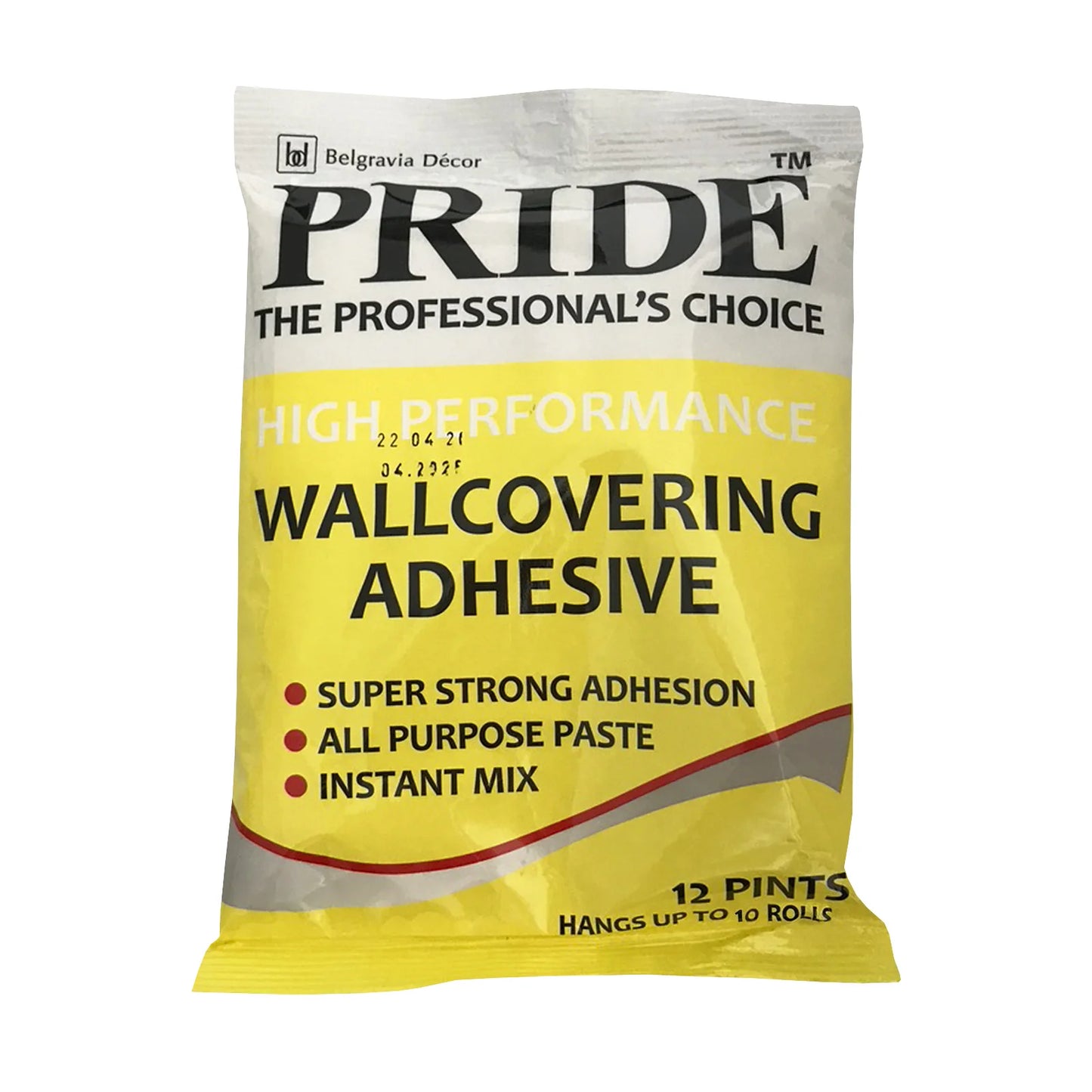 Belgravia Pride High Performance Wallcovering Adhesive 180g (12 Pint)