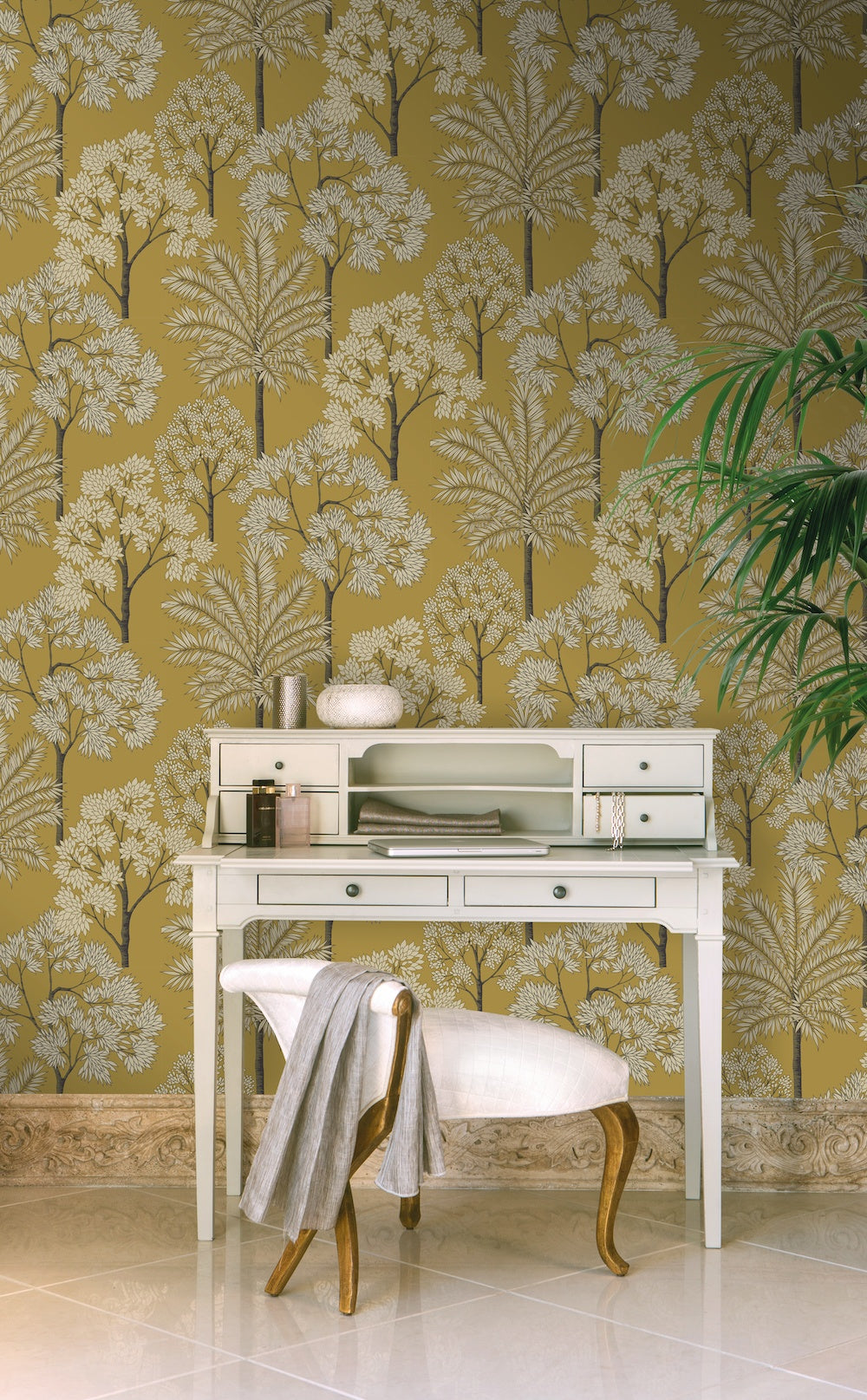 City of Palms Ochre A49803 by Grandeco