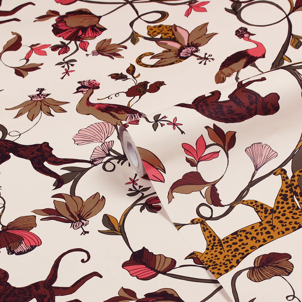 Exotic Wildings Wallpaper Natural/Multi EXOTIC/WP1/NA by Furn.