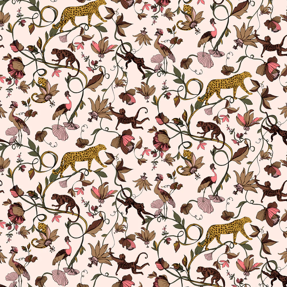 Exotic Wildings Wallpaper Natural/Multi EXOTIC/WP1/NA by Furn.