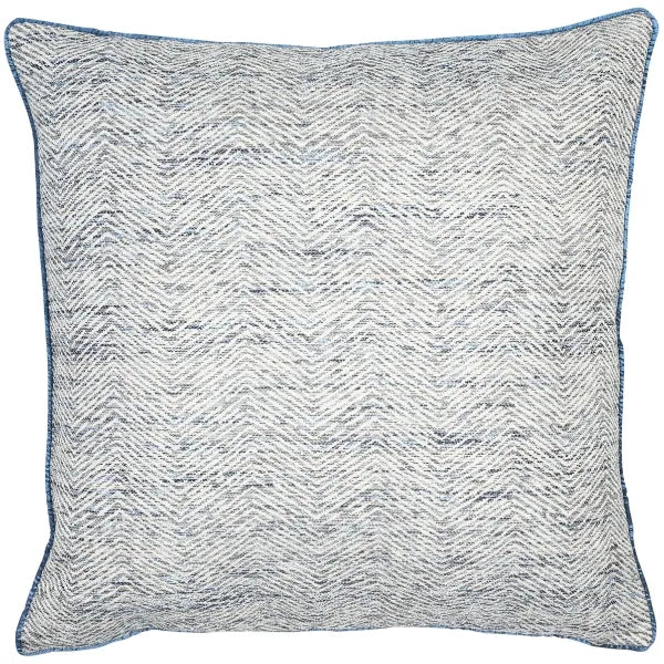 Ripple Navy Cushion, 43x43cm by Malini
