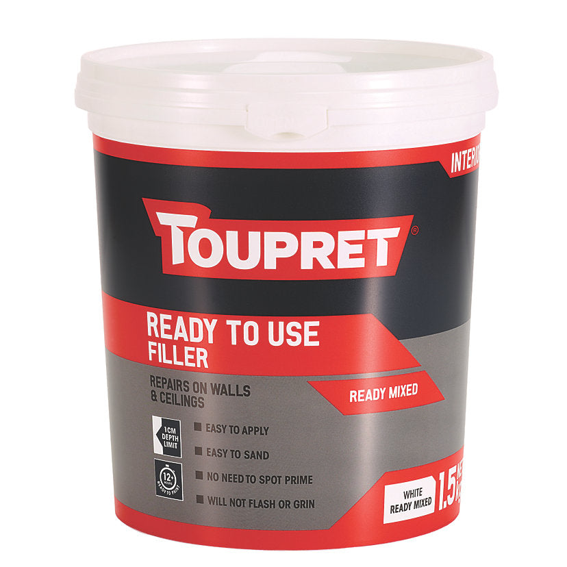 Toupret Ready To Use Interior Filler 1.5kg