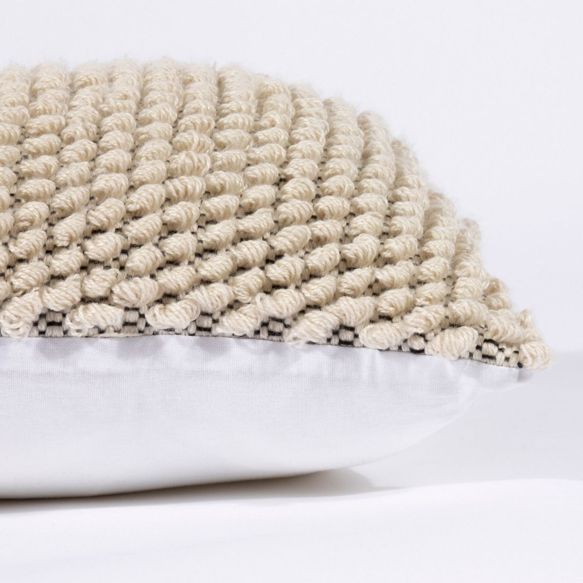 Lickey Square Boucle Cream Cushion, 45x45cm by Esselle (DD)