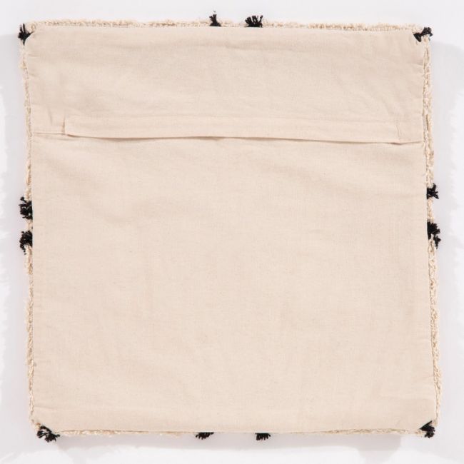Peak Square Tahira Cross Cross Cream Cushion, 45x45cm by Esselle (DD)