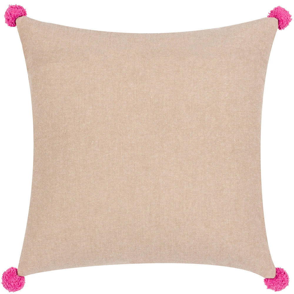 Zedra Embroidered Cushion Fern, 50x50cm by Wylder