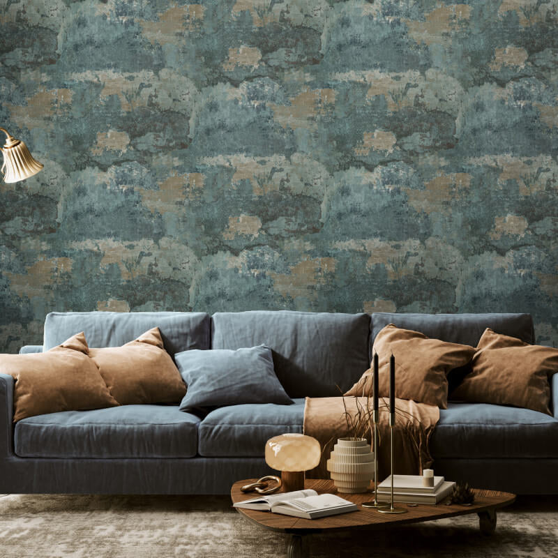 Concrete Texture Teal 13161 by Holden Decor