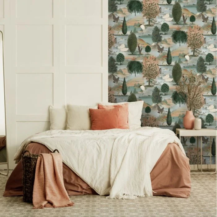 Swan Lake Orange/Green 13490 by Holden Decor