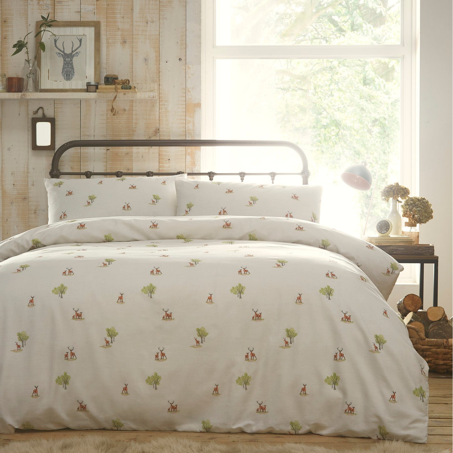 Woodland Stag Duvet Cover Set by Portfolio Home