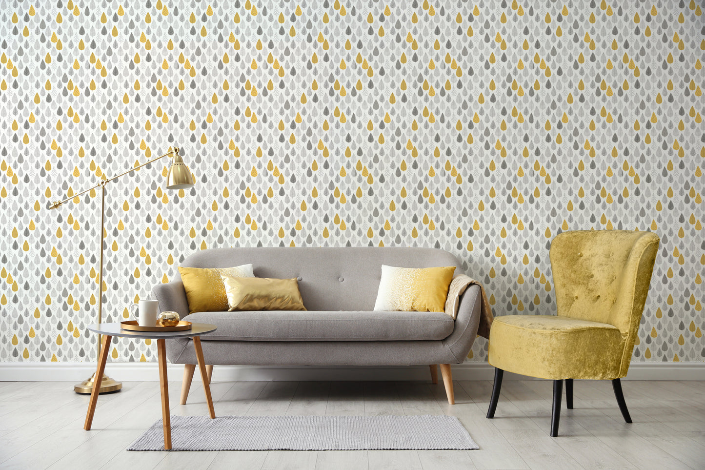 Into The Woods Grey/Ochre169501 by Muriva