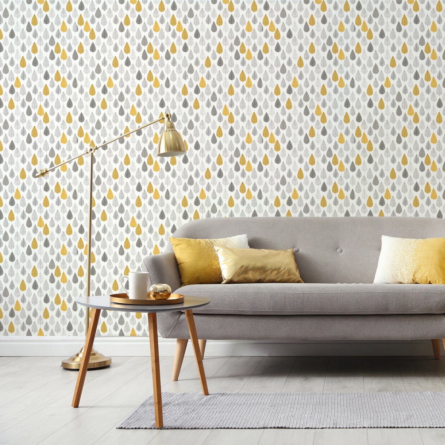 Into The Woods Grey/Ochre169501 by Muriva