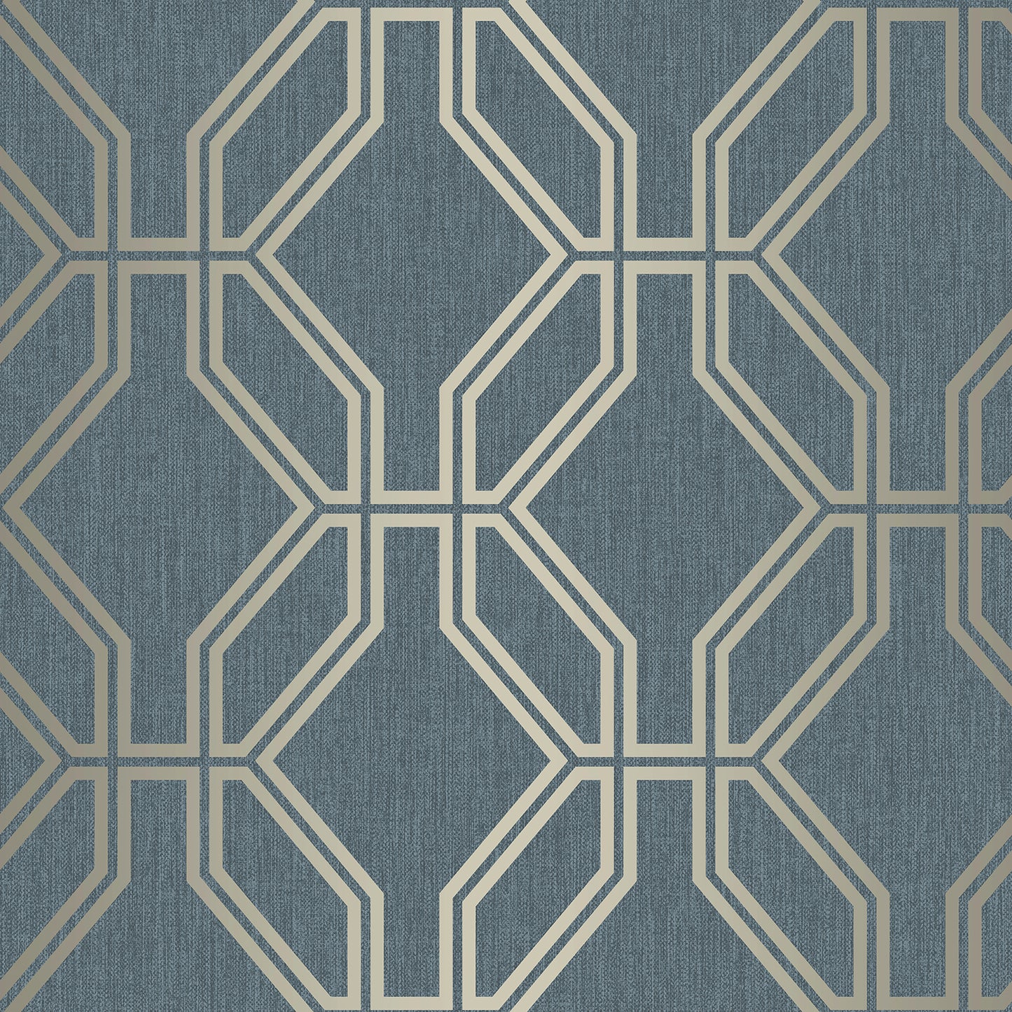 Highgrove Trellis Navy / Gold 275260 by Rasch