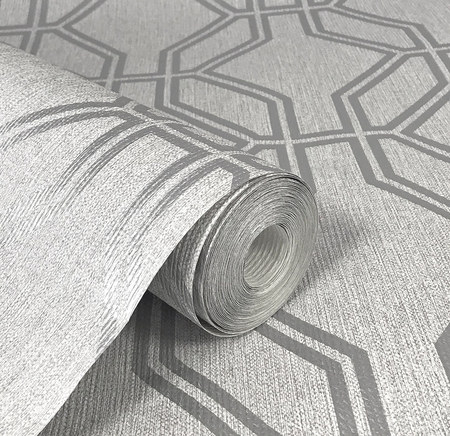 Highgrove Trellis Grey / Silver 275277 by Rasch