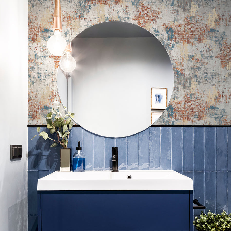 Abstract Texture Copper Navy 297406 by Arthouse