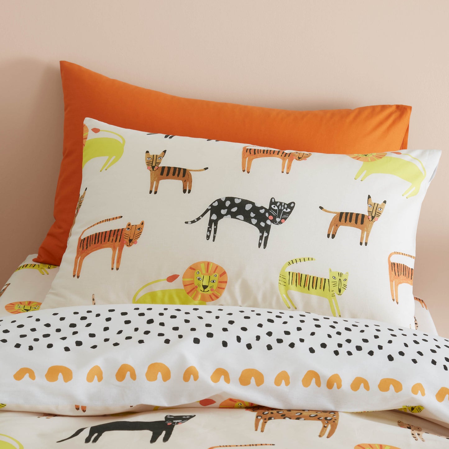 Khari Animals Cream Duvet Cover Set by Pineapple Elephant