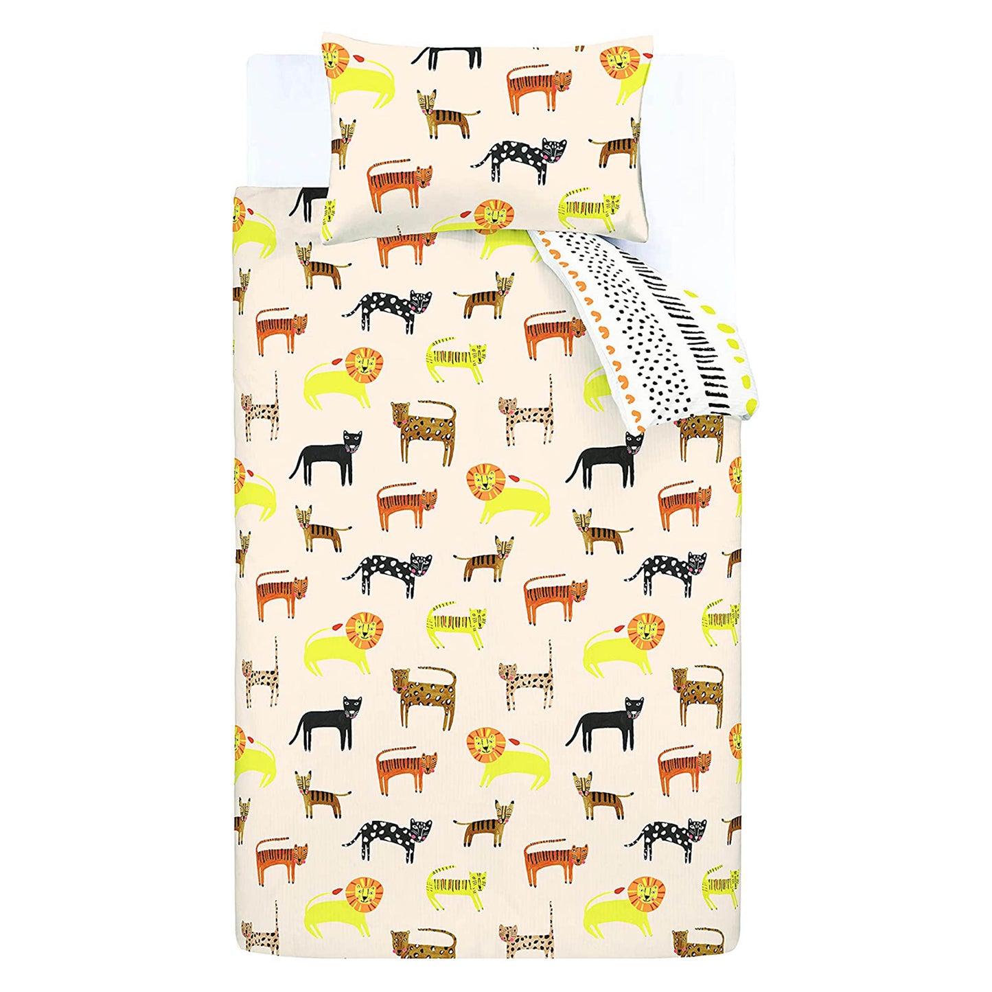 Khari Animals Cream Duvet Cover Set by Pineapple Elephant