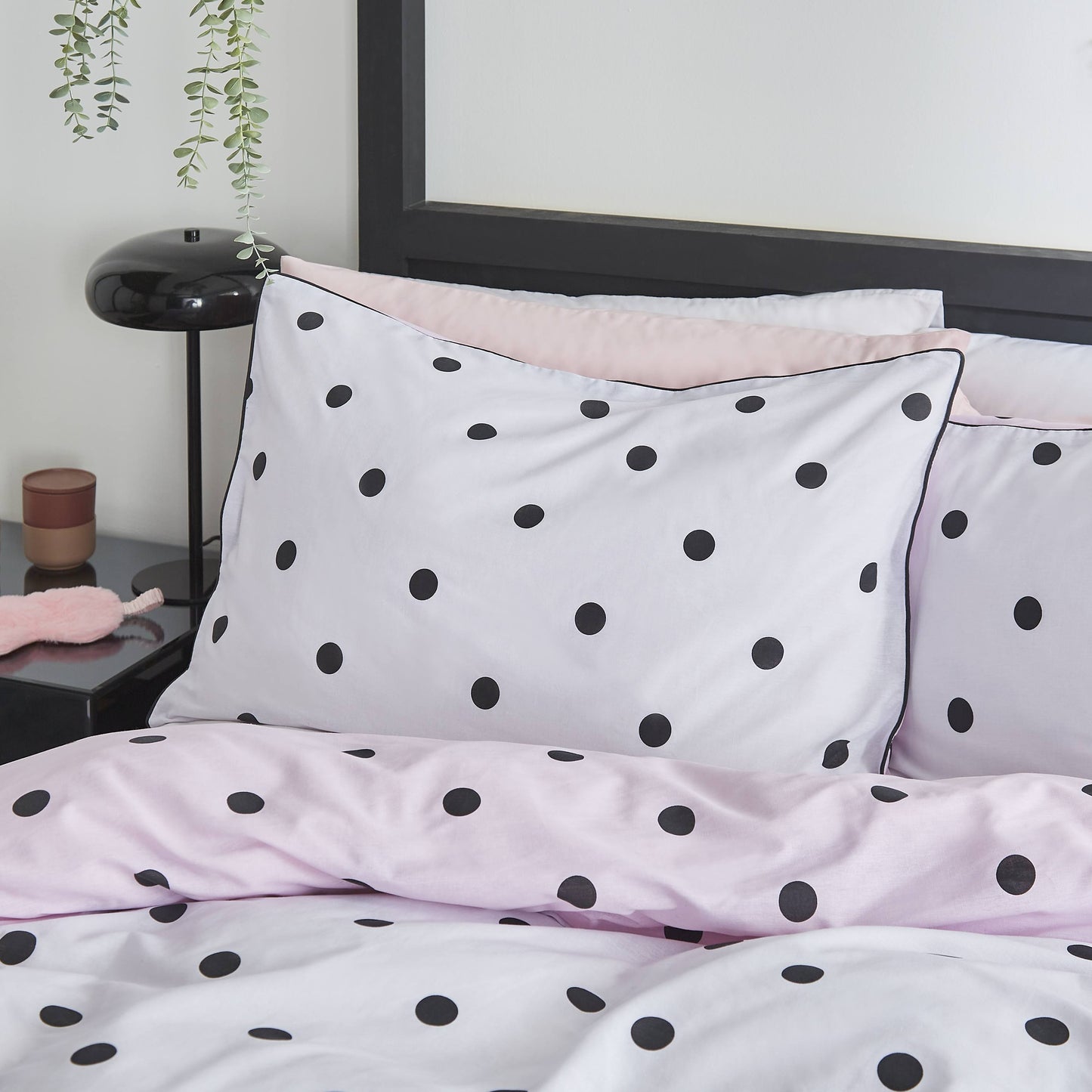 Spot On Polka Black/White Duvet Cover Set by Sassy B