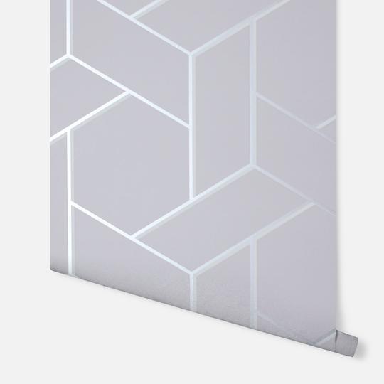 Parquet Geo Silver 695501 by Arthouse