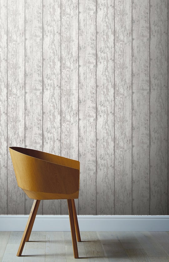Metallic Washed Wood Grey/Silver 908501 by Arthouse