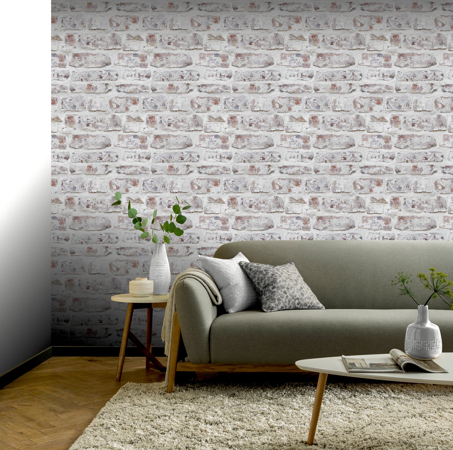 Whitewashed Wall White 671100 by Arthouse