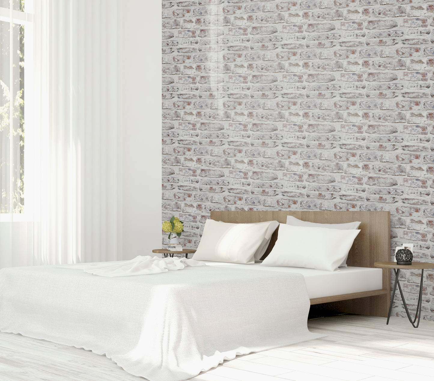 Whitewashed Wall White 671100 by Arthouse