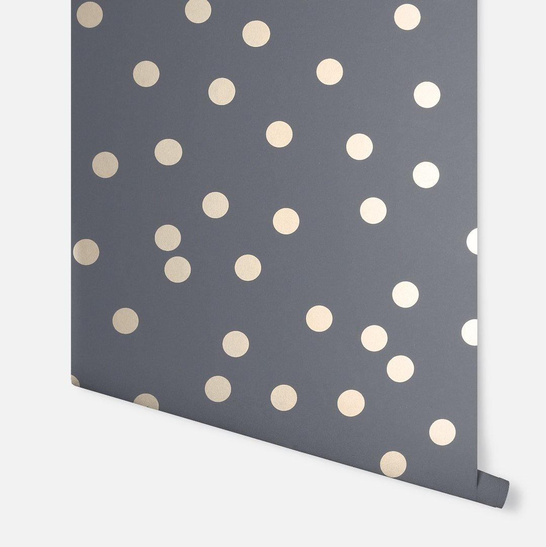 Dotty Charcoal/Rose Gold 685001 by Arthouse