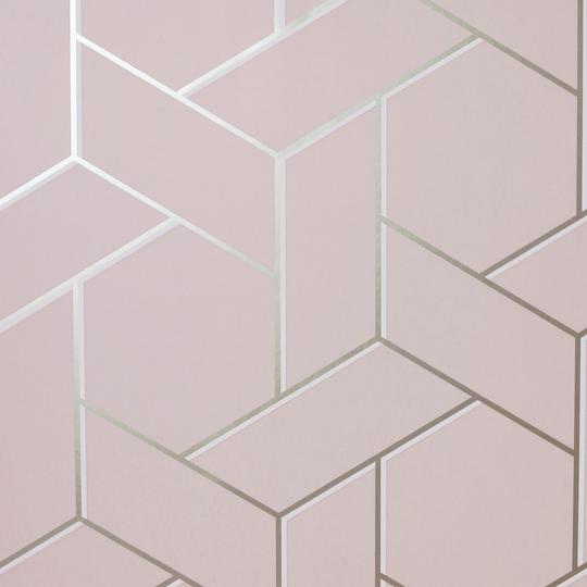Parquet Geo Pink/Rose 695500 by Arthouse