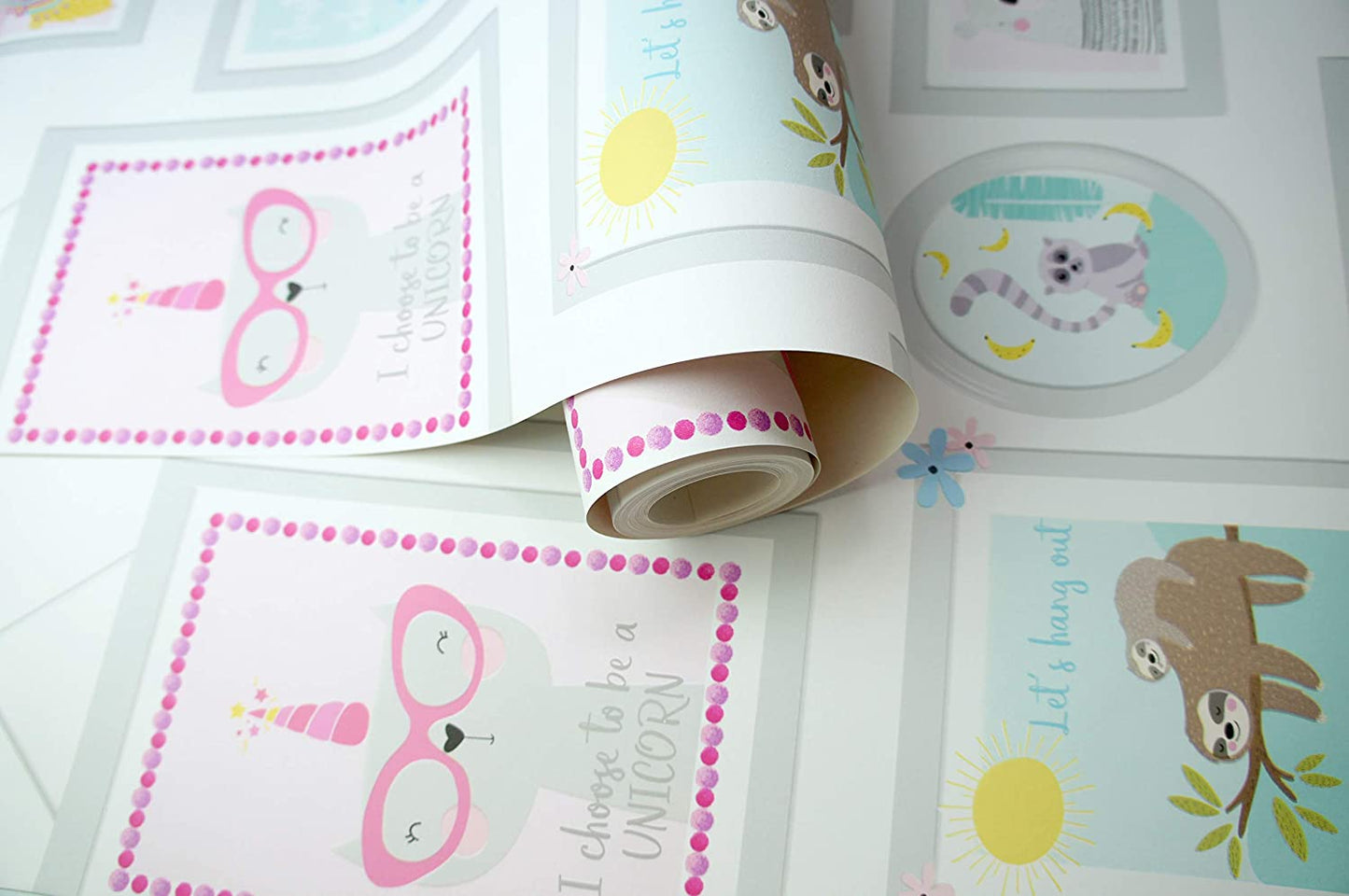 Animal Frames Teal/Pink 90971 by Holden Decor