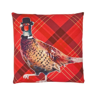 Red Pheasant Cushion by Arthouse