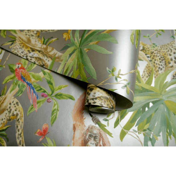 Jungle Animals Silver 90692 by Holden Decor
